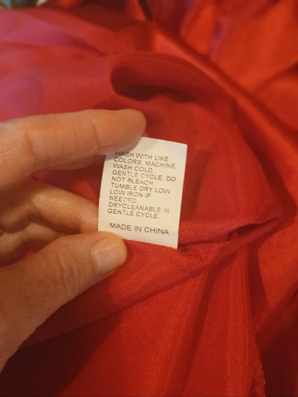Unbranded Red Off The Shoulder Satin Maxi Nightgown 2XL
